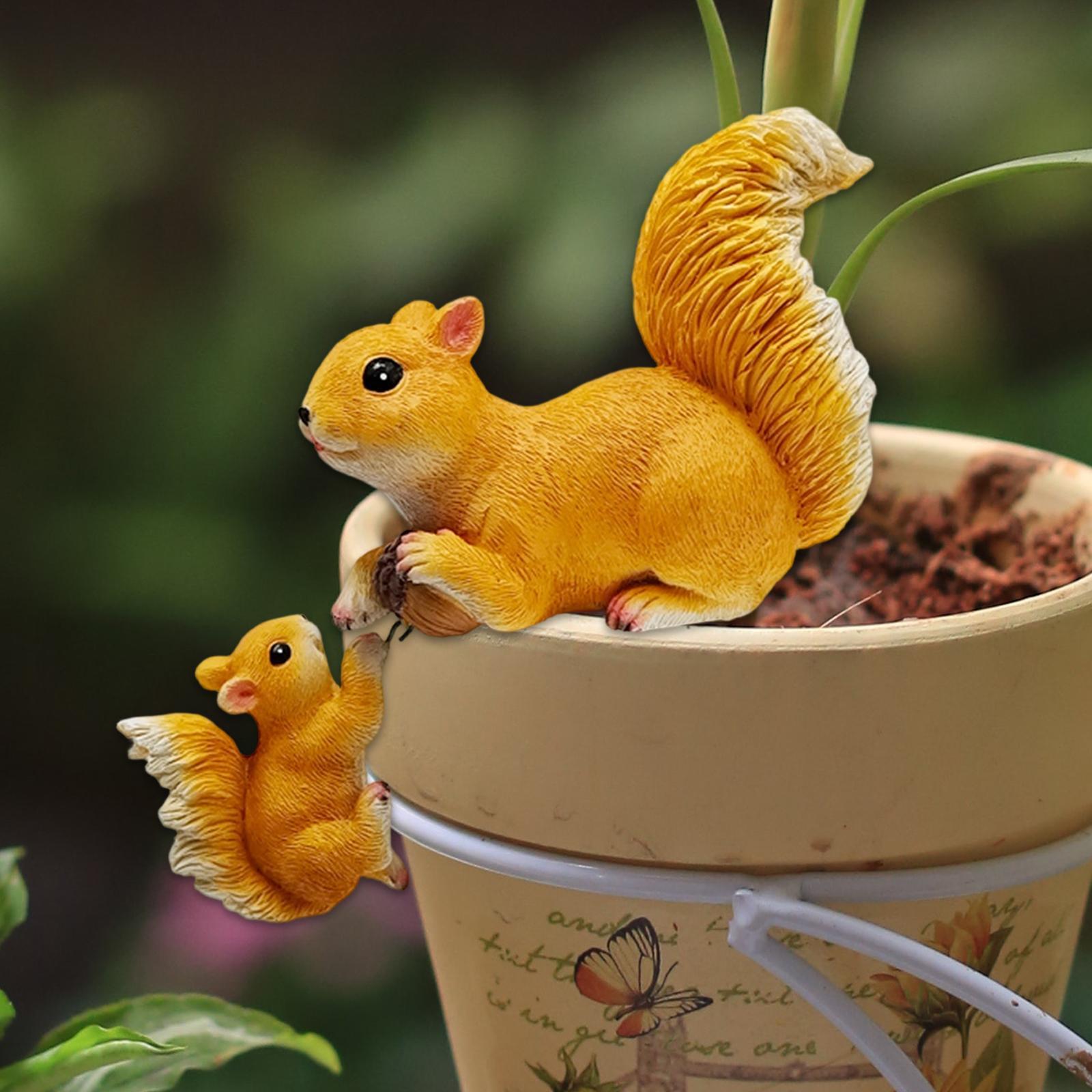 Garden Squirrel Ornament Resin - Bonsai Garden Art ulasan dan harga