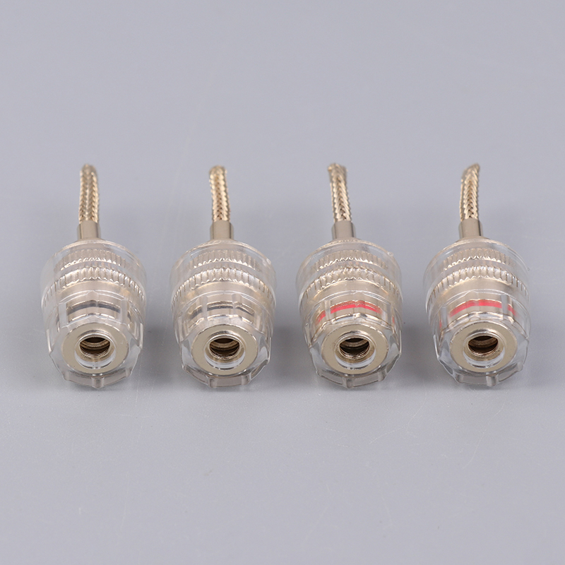 2/4Pcs 4MM Banana Female To 2M - Copper Wire Roll ulasan dan harga