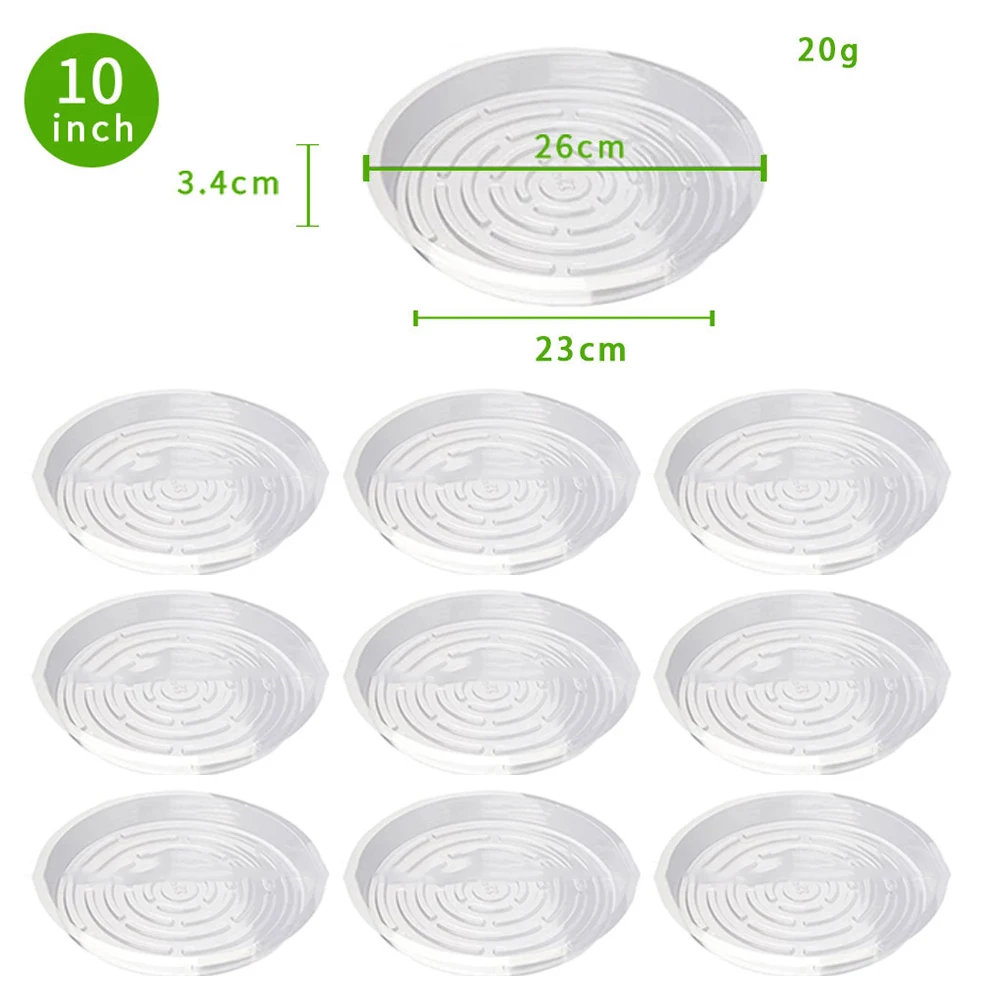 10/24pcs Plastic Plant Saucer  - Drip Tray Saucer ulasan dan harga
