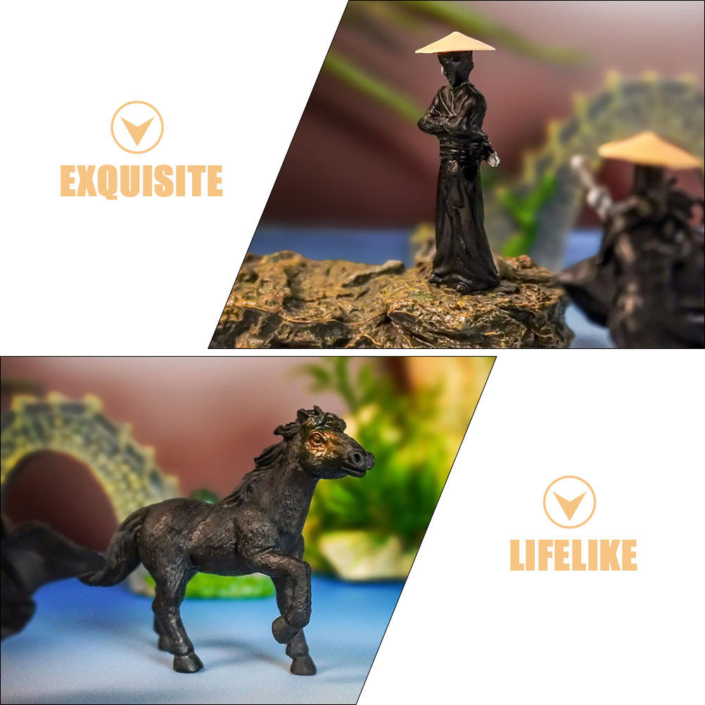 3Pcs Ancient Chinese Knight Sc - Bonsai Garden Art ulasan dan harga