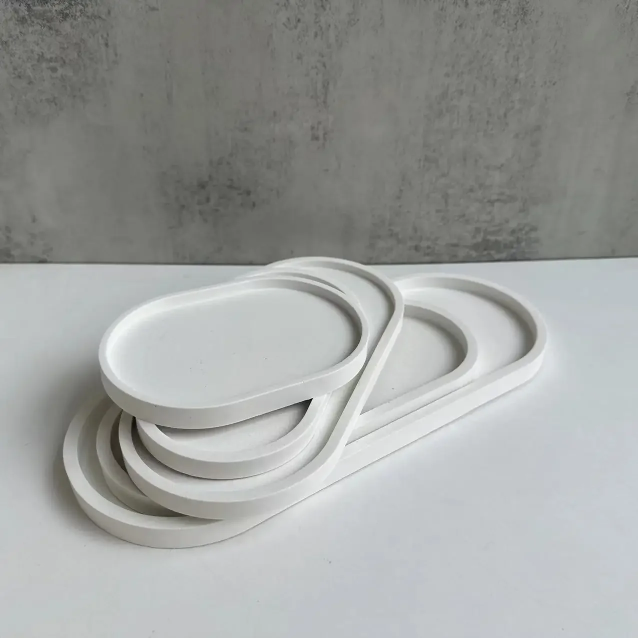 Oval Flower Pot Base Mold Ceme - Drip Tray Saucer ulasan dan harga