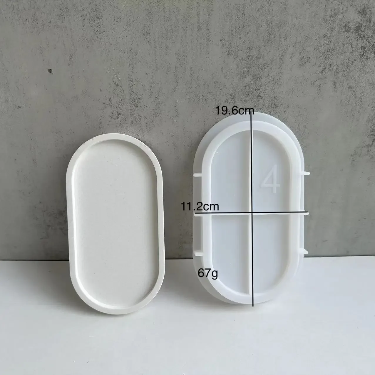Oval Flower Pot Base Mold Ceme - Drip Tray Saucer ulasan dan harga